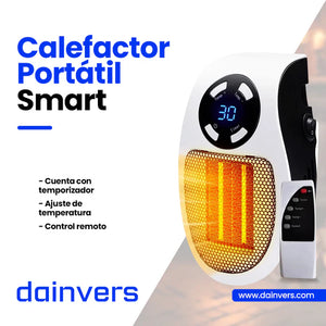 Calefactor Portatil 1000 w + Control