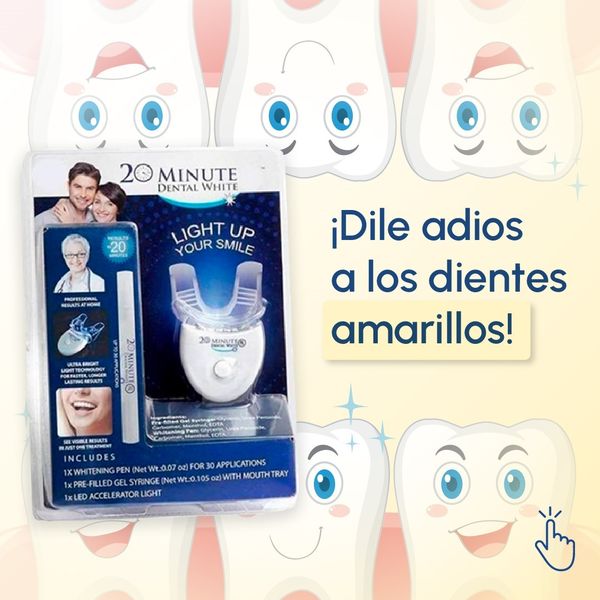 BLANQUEADOR DENTAL DENTAL WHITE + ENVÍO GRATIS