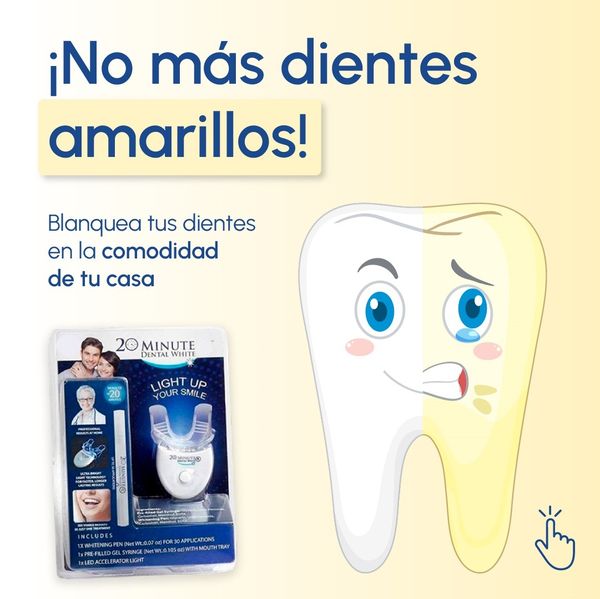 BLANQUEADOR DENTAL DENTAL WHITE + ENVÍO GRATIS