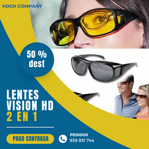 VISION HD Lentes de dia y de Noche 2x1