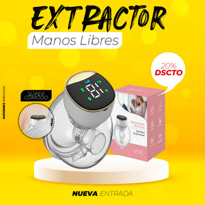 EXTRACTOR DE LECHE PORTÁTIL, MANOS LIBRES