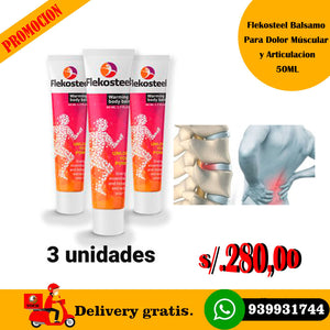 FLEKOSTEEL BÁLSAMO  40 ml Para dolor muscular y articular