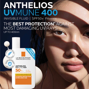 Bloqueador Solar Anthelios UVMune (50 ml) Evolución en Fotoprotección Cuidado de Piel La Roche-Posay