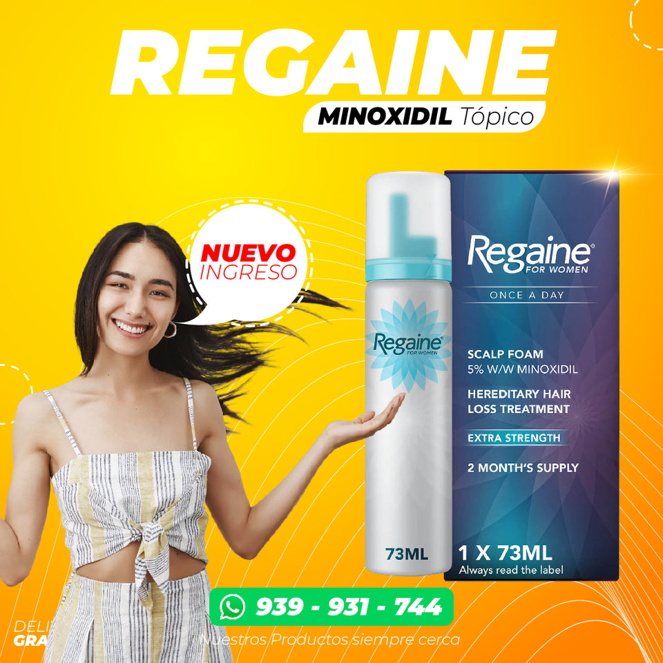 REGAINE 5% Minoxidil Espuma para Mujeres