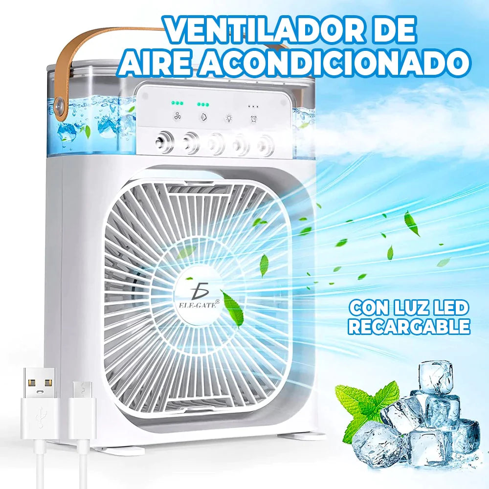 AIR COOLER©3 EN 1 | VENTILADOR PORTÁTIL CON HUMIDIFICADOR