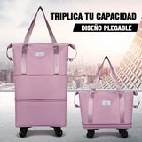 Bolso expandible 3 en 1 con ruedas