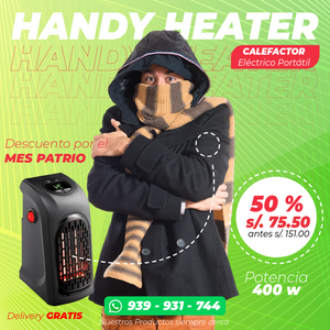 Calefactor handy heater 400 W