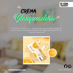 🍊 CREMA BLANQUEADORA CON VITAMINA C 🍊