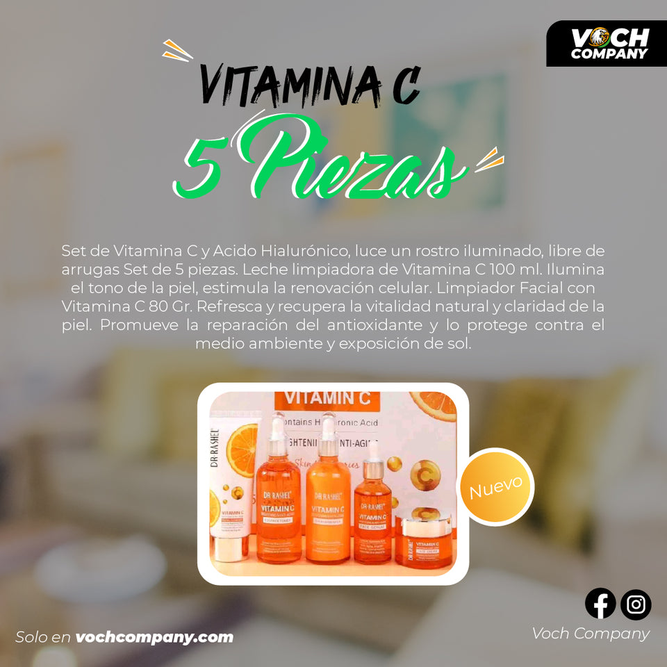 🍊 VITAMINA C SET DE 5 - DR RASHEL 🍊