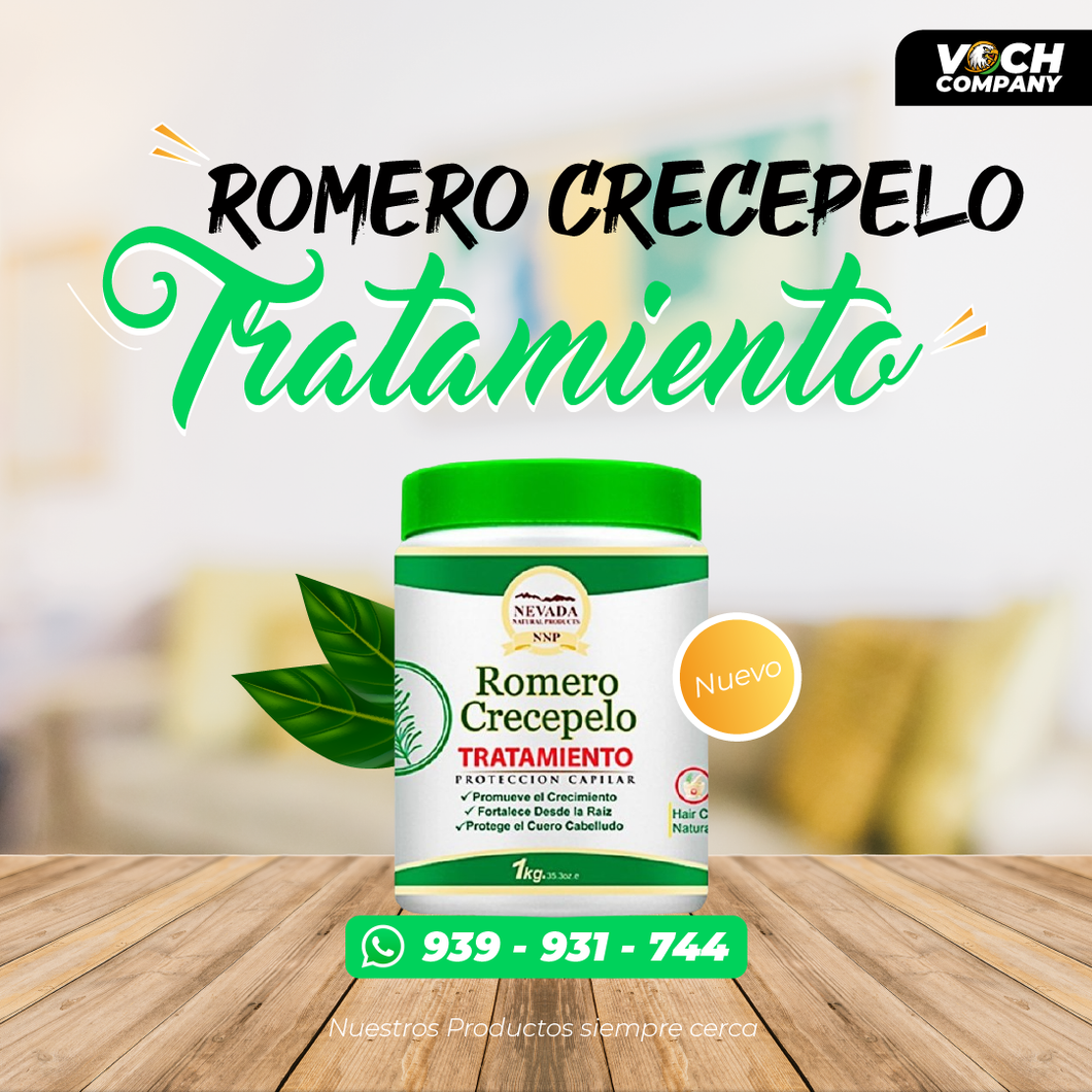 🍃 Crema de romero Crecepelo - NEVADA 🍃