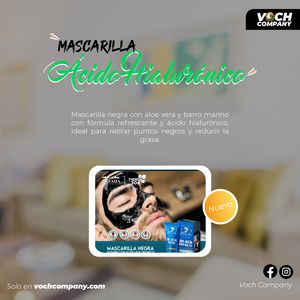 👌 Nevada Mascarilla Negra Hombre Con Acido Hialuronico Formula Refrescante 👌